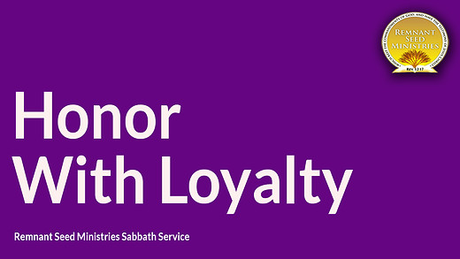 Honor with Loyalty Service Preview