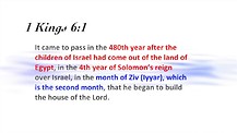 Bible Chronology (24): From the Exodus to the Temple (7)