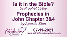 Spirit of Prophecy Church - Sunday Service 07/11...