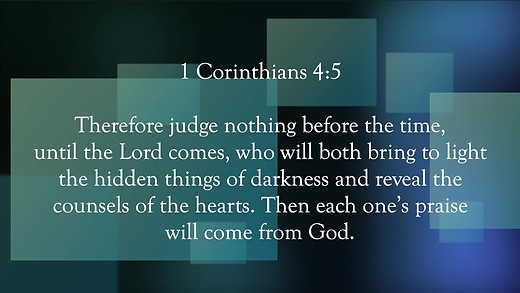 The Judgement Seat of Christ