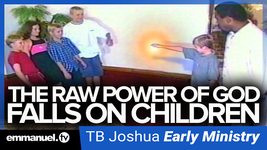 THE RAW POWER OF GOD FALLS ON CHILDREN | TB Joshua Early Ministry