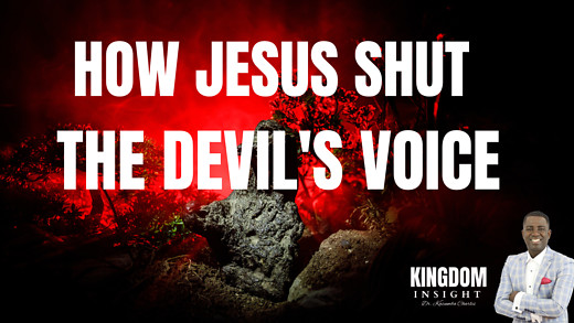 How Jesus Shut The Devils voice | Dr. Kazumba Charles