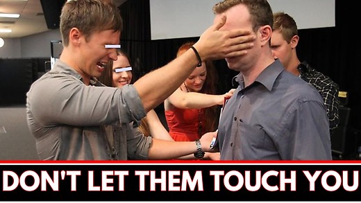 Does holding hands for prayer allow demons to enter?